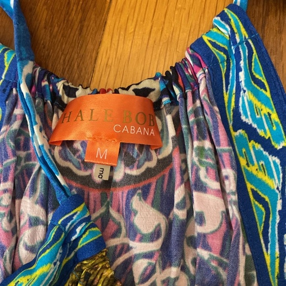 NWT Hale Bob Women’s Multicolored Maxi Dress With Leg Slits Size M - Picture 5 of 9